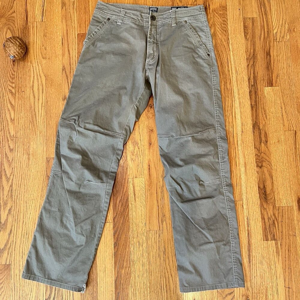 Kuhl Slackr Pants Mens 32x32 Gray Vintage Patina Dye Hiking